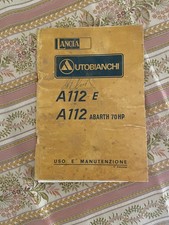 Manuale d' uso e manutenzione AUTOBIANCHI A112E e A112 ABARTH 70HP