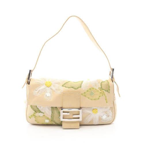 Fendi handbag beige leather - fendi,