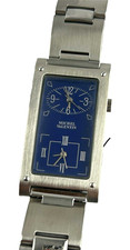 Orologio Michel Valentin Dual Time Quarzo Forma Rettangolare Uomo New Old Stock