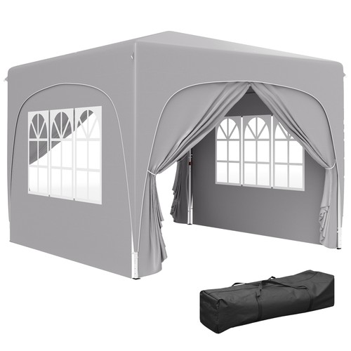 Outsunny gazebo 3x3m - gazebo,