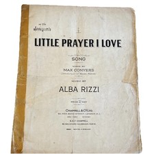 Spartiti musicali - Little Prayer I Love di Max Conyers / Alba Rizzi vintage 