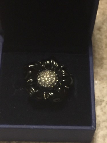 Anello firmato swarovski cigno - anello,