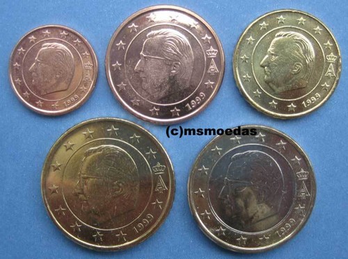 Belgien euromünzen 1999 - 5,