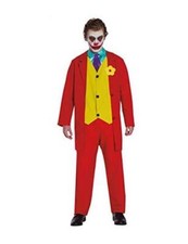 COSTUME SIMILE A JOKER ADULTO CARNEVALE VESTITO GUIRCA HALLOWEEN JOKER FILM