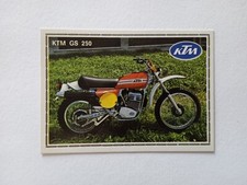FIGURINA SUPERMOTO PANINI 1975 KTM GS 250 n 109 DA RECUPERO