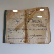 Fiat 600 anno 1959 Targa BO-10**** Carta Circolazione auto d'epoca da collezione