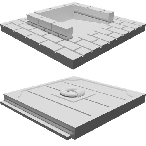 Porta caveau per zombicide - porta,