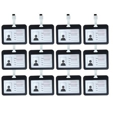 12 Pezzi Porta Badge In PVC