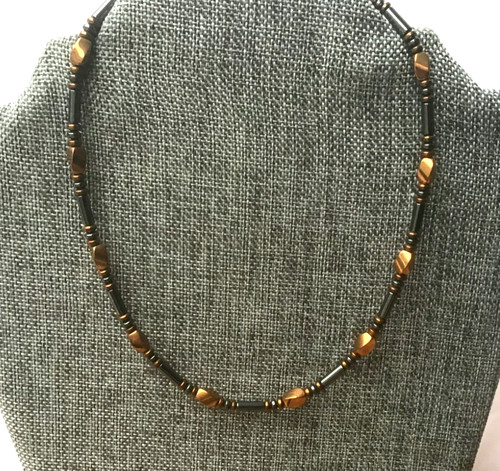 Collana uomo donna rame nero
