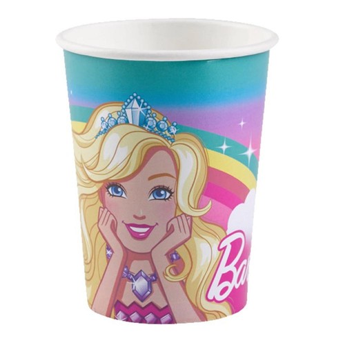 Bicchieri barbie multicolore - bicchieri,