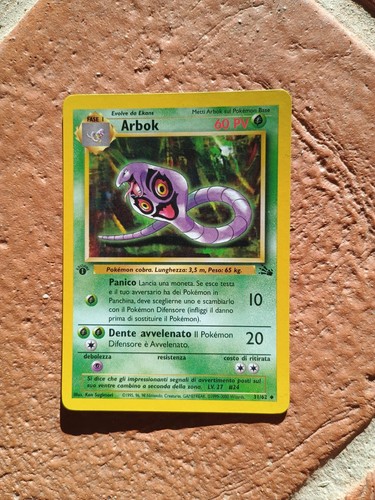 Carta pokémon arbok prima - carta,