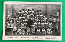 Cartolina ASILO INFANTILE PEI FIGLI DEI RICHIAMATI, Villa San Martino 9,3X14