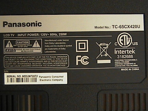 Panasonic 65cx420u lcd - tv,