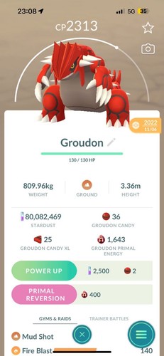 Groudon pogo trade - groudon,
