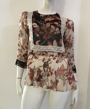 DIXIE Maglia blusa rosa rossa