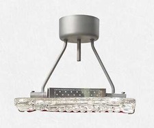 Cometa Plafoniera di La Murrina in vetro di Murano decoro rosso attacco rs7