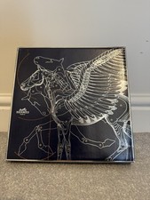 Hermes Sciarpa Stola Magic Kelly Borsa Blu di Rybaltchenko Seta Autentica Nuova Carre 90