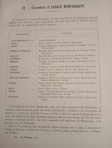 1890 casale monferrato - monferrato, e