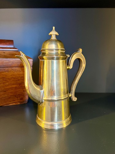 Antica caffettiera ottone - antica, e