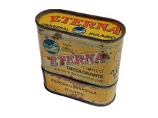 Barattolo di Latta Scatola Lamiera Collezione Eterna Decolorante Milano Ponzoni