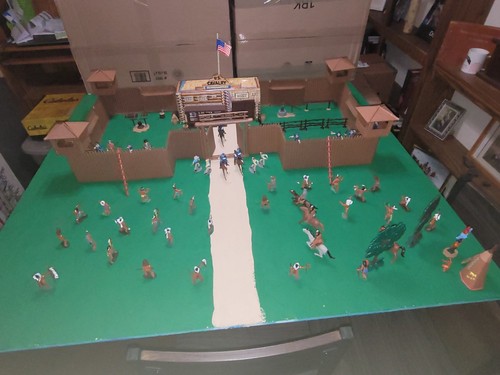 Lotto figurine fort apache - fort,