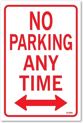 Parking anytime con frecce - no,