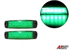 2X 24V Luce Marker Laterale Verde A Led 24 Volt Posizione Camion Rimorchio