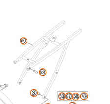 KTM SX 85 Husqvarna TC telaio