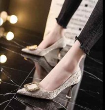 Decolte scarpe donna beige oro