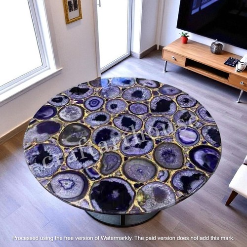 Tavoli rotondi agata viola