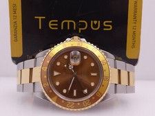 ROLEX GMT-MASTER II 16713 OCCHIO DI TIGRE SEL 18Kt GOLD & STEEL YEAR 2002 WATCH