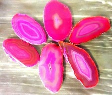 5 Fette D Agata fuxia minerali