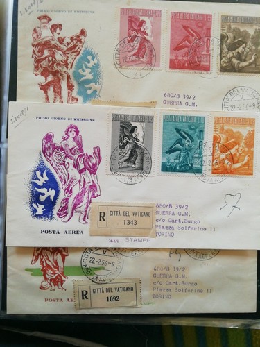 Vaticano fdc venetia 1956 - vaticano,