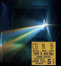 BIGLIETTO ROSA FLOYD STUB COBO ARENA DETROIT MI 3/5/73”DARK SIDE OF THE MOON🌛TOUR”