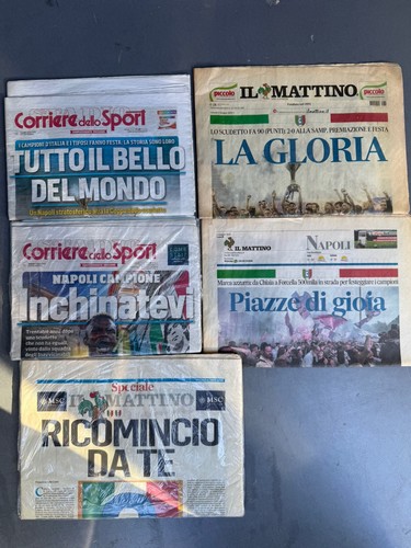 Giornali scudetto napoli - ,