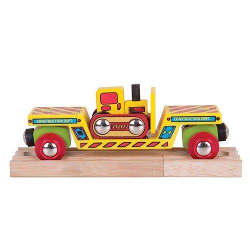 Bigjigs rail bulldozer - bulldozer, in