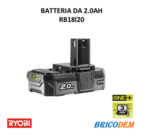 Ryobi rb18l20 batteria al - ryobi,