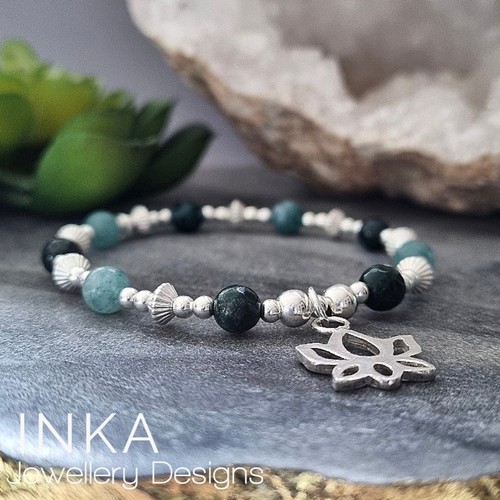 Bracciale lotus argento - bracciale,