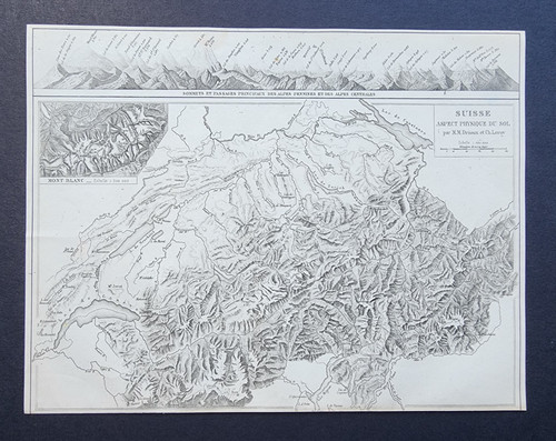 Antica mappa fisica 1882