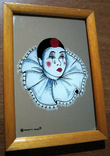 Quadro specchio pierrot - quadro,