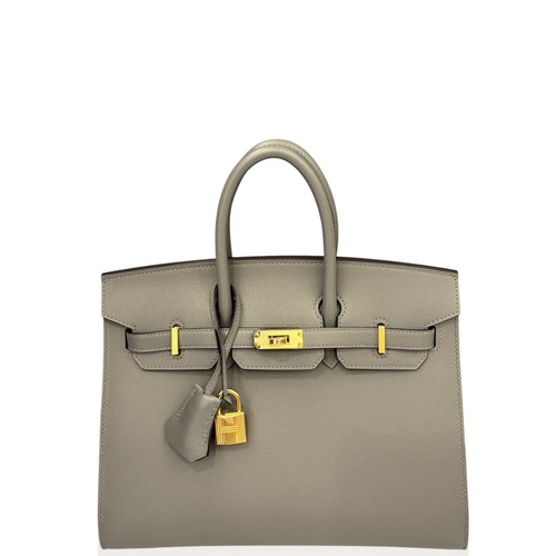 Hermes birkin gris meyer - birkin, 25
