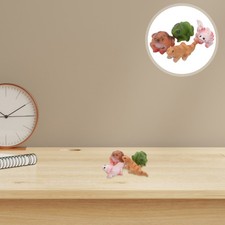  4 Pcs Accessori Per La Casa Delle Bambole Piccole Figurine Di Animali
