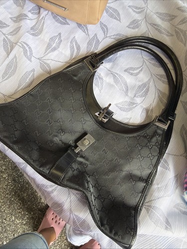 Gucci borsa hobo pelle nera - gucci, in