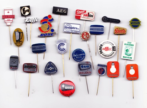 Vintage electric pin badges - pin,