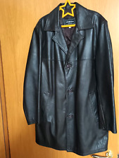 Giacca di pelle marrone scuro tg.50 ottima artigianale MallFashion made in Italy