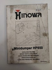 Hinowa Minidumper HP850 catalogo ricambi Spare Parts catalogue