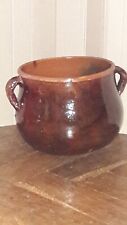 Antico Orcio Pentola Vaso In Terracotta Verniciata