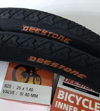2 COPERTONI MTB  26 X 1.40 Slick DEESTONE + 2 CAMERE 26 MTB Strada Nuovi Arrivi