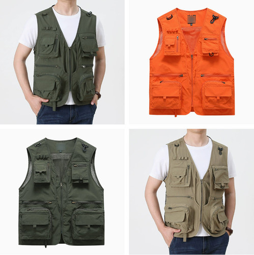 Gilet uomo esterno multitasche