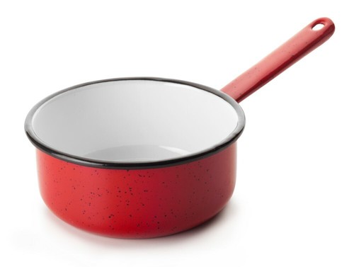 Casseruola con manico rossa